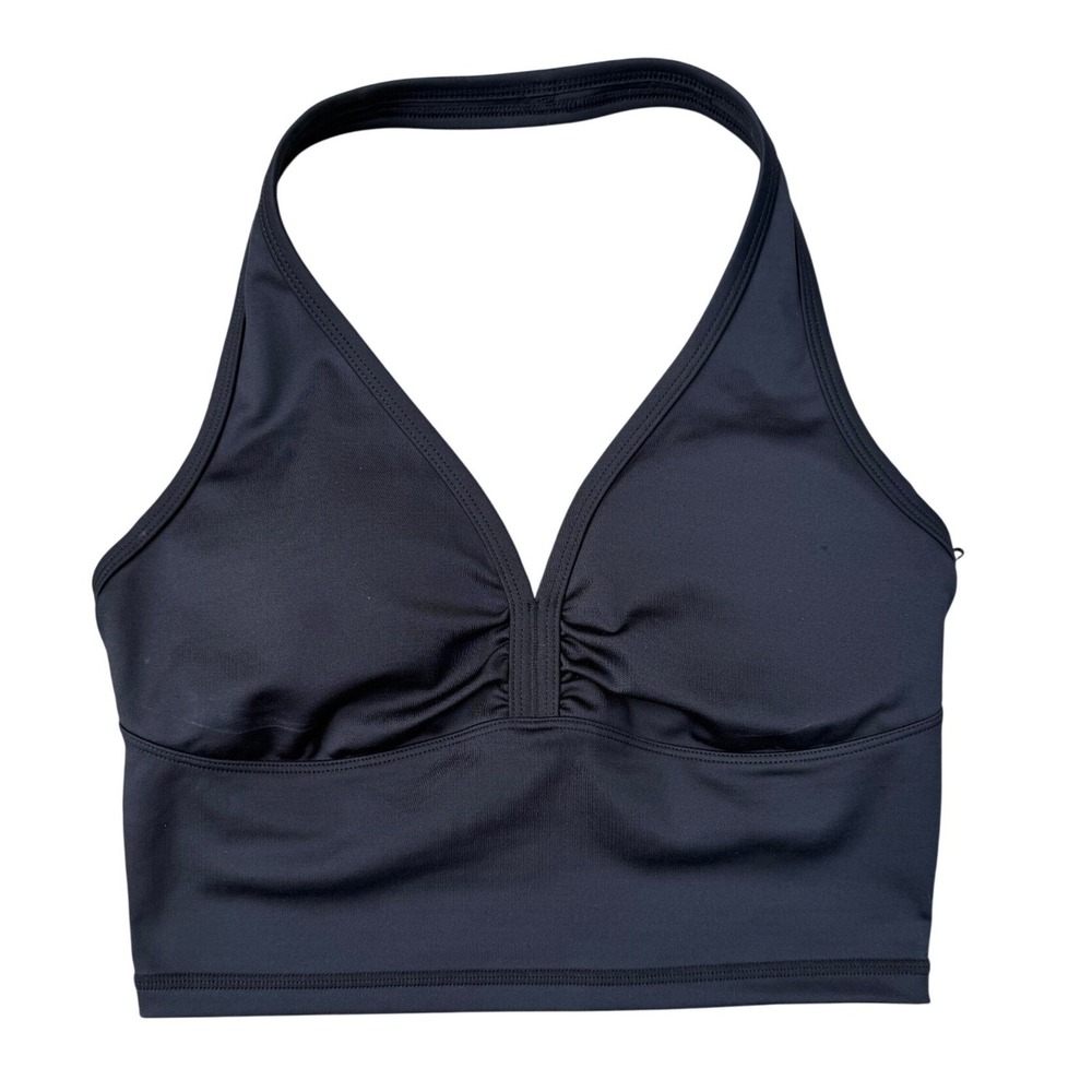 Frankies Bikinis Active Lively Cropped Halter Women's M NWT